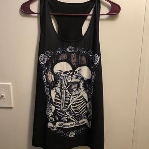 Kissing Skeletons tank